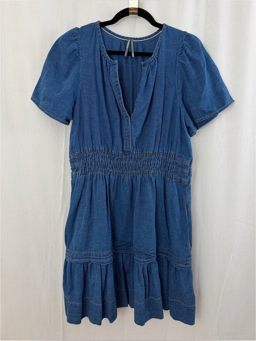 Anthropologie The Somerset Mini Dress in Denim Blue Womens